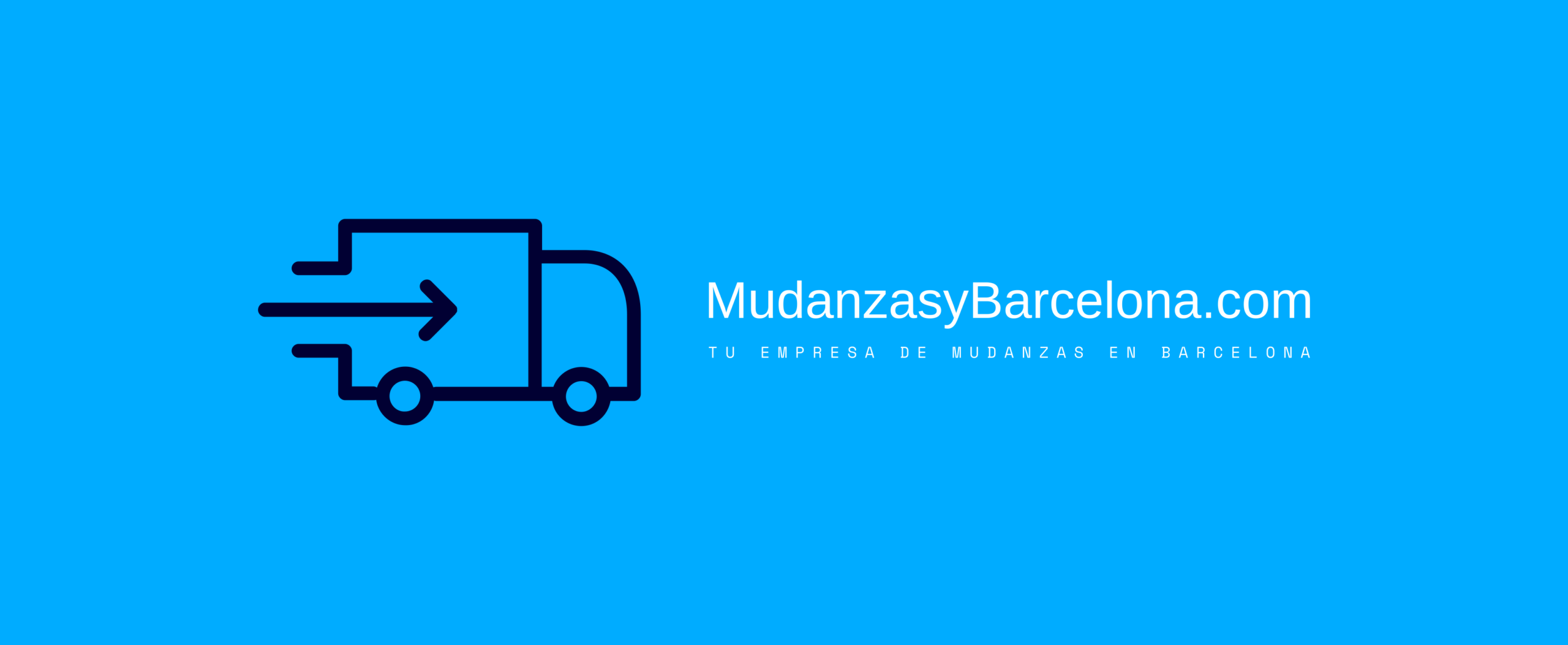 Equipo profesional cargando una furgoneta de mudanzas en Barcelona